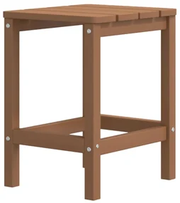 318643 vidaXL Masă Adirondack de grădină, maro, 38x38x46 cm, HDPE