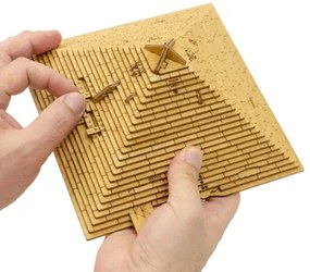 Puzzle mecanic 3D din lemn Pyramid EscapeWelt