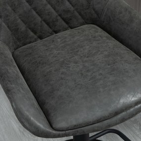 HOMCOM Tabureți de Bar Tabureti de Bucatarie, Design Tabureti de Inaltime, cu Suport pentru Picioare, 51 cm x 59 cm x 117 cm, Gri închis + Negru | Aosom Romania