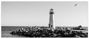 Tablou - Far de pe coastă, Santa Cruz, California (120x50 cm)