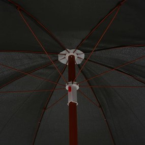 Umbrela de soare cu stalp din otel, antracit, 180 cm Antracit, 180 cm