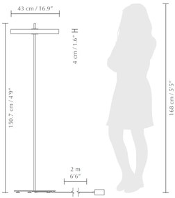 Lampadar LED design scandinav Asteria floor - anthracite grey 2338 VTC