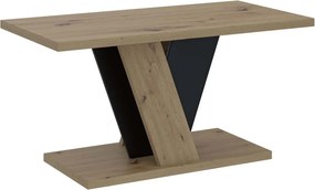 Măsuță lemn masiv de Cafea BellaVista 110x70 cm Negru
