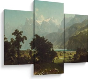 Tablou - Albert Bierstadt, Lake Lucerne, reproducere (90x60 cm)