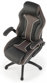 Scaun de birou Hamlet negru/gri H124 cm