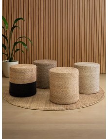 Taburet în culoare naturală Jutta Gold – Hanse Home