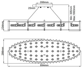 Lustră LED pentru baie Kichler KL-CRYSTAL-SKYE-I-L CRYSTAL SKYE 12xG9/3W/230V IP44