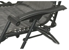 Cattara 13520 Șezlong pliabil Alicante, antracit,150 x 66 cm