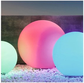 Lampă LED RGBW de exterior Eglo 55788 MONTEROLO-C 1xE27/9W/230V IP65 d. 50 cm + telecomandă