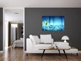 Tablou - Poiană mistică de pădure (90x60 cm)