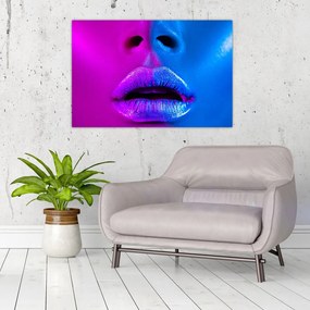 Tablou - Imaginea buzelor colorate (90x60 cm)