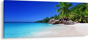 Tablou cu plaja pe insula Praslin (120x50 cm)