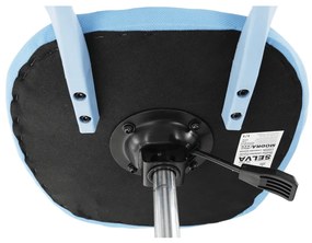 Scaun rotativ, SELVA, albastru/crom