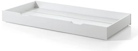 Sertar Pat, Alb, 90 x 190 cm (Pin Masiv) – DALLAS – Vipack