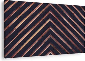 Tablou - Motiv de lemn pe fond negru (90x60 cm)