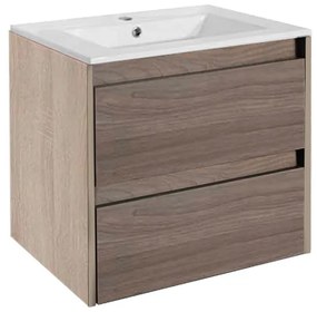 Dulap de bază Porto 60 cu chiuvetă, stejar sonoma și ulm rauna