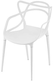 Scaun alb din plastic KATO