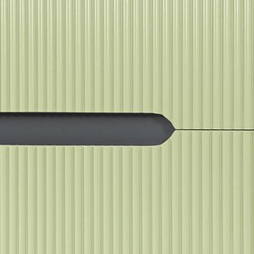 Trent 120 dulap de baie inferior cu chiuvetă ceramică (4 sertare) gri antracit-verde fistic