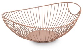 Fructiera Coral line, metalica, maro, 33 x 26 x 11,5 cm