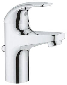 Baterie lavoar monocomanda Grohe Baucurve crom lucios cu ventil