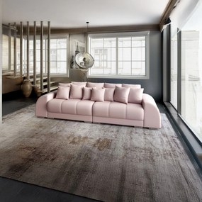 Canapea extensibilă dumonde cu 2 lăzi de depozitare si sezut confortabil din spuma high-density, Verona Enjoy Flamingo 310x100 cm