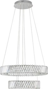 Lustra suspendata LED, cristale sticla ARIETTA 60cm