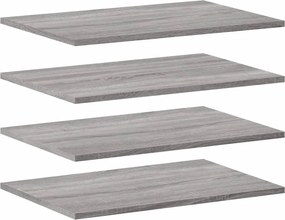 vidaXL Rafturi de perete, 4 buc., gri sonoma, 60x40x1,5 cm, lemn