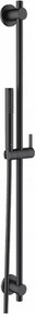 Set de dus Kludi Nova Fonte Puristic negru mat cu bara 90 cm