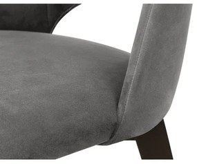 Sscaun de sufragerie BOVIO 86x48 cm gri/fag