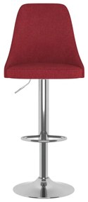 Scaune de bar, 2 buc., rosu vin, material textil 2, Bordo