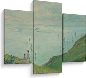 Tablou - Henri Fantin-Latour, Cliffs at Pourville, reproducere (90x60 cm)