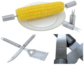 Set 30 ustensile de grătar, cu servietă Alu - Cattara