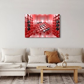 Tablou cu abstracți din butoane (90x60 cm)