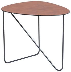 Măsuță de cafea maro coniac din metal 37x44 cm Curve M Bull – LIND DNA