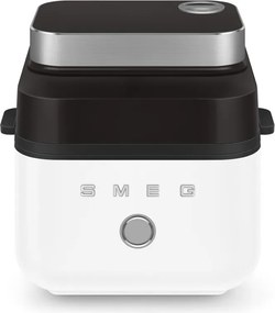 Friteuza cu aer cald Smeg Collezione AFC01WHMAU, 1450 W, 7,3 l, 40-200 °C, 7 programe, Mod dublu, Comandă tactila, Timer, LED, Alb