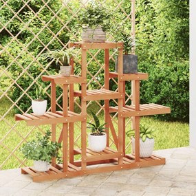 vidaXL Suport pentru flori, 110x25x96 cm, lemn masiv de brad