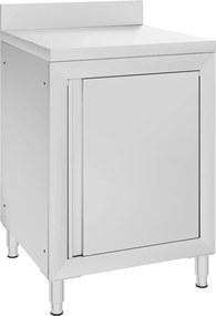 vidaXL Dulap comercial cu blat de lucru, 60x60x96 cm, oțel inoxidabil