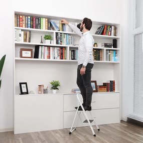 Scara pliabila 2 trepte STEPLADDER, albă