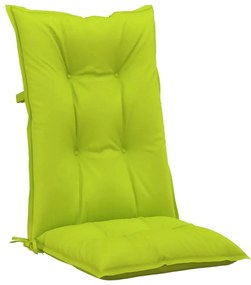 Perne pentru scaun de gradina, 6 buc., verde aprins, 120x50x7cm 6, verde aprins, 120 x 50 x 7 cm