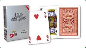 Cărți de poker Modiano Old Trophy Moto - Roșu