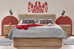 Pat Borneo LOZ 160x200 cm stejar artizan/negru