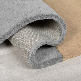 Covor negru/gri țesut manual din lână 150x240 cm Lozenge Monochrome – Flair Rugs