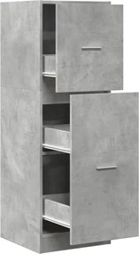 vidaXL Dulap de farmacie, gri beton, 40x41x118 cm, lemn prelucrat