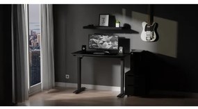 Birou cu înălțime reglabilă LEVANO 120x60 cm negru