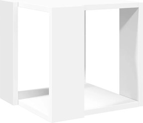 vidaXL Măsuță de cafea, alb, 32x32x30 cm, lemn prelucrat