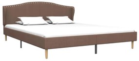280656 vidaXL Cadru de pat, maro, 180 x 200 cm, material textil