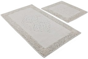 Set covorase de baie 2 piese, Chilai, Piante, Bumbac, Multicolor