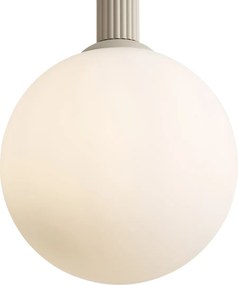 Lampă suspendată scandinavă Bej cu sticlă opală - Polly