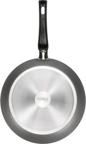 Tigaie aluminiu Floria ZLN2009 pentru clatite, Diametru 24 cm, 2 straturi Non-Stick, Maner din bachelita, Compatibil masina de spalat vase