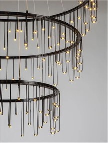 Lustra LED design ambiental deosebit Stellar 80cm, negru